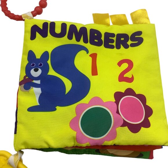 Kidgets Sensory Soft Cloth Numbers Counting Baby Book Teether 6"x6" - Picture 2 of 7